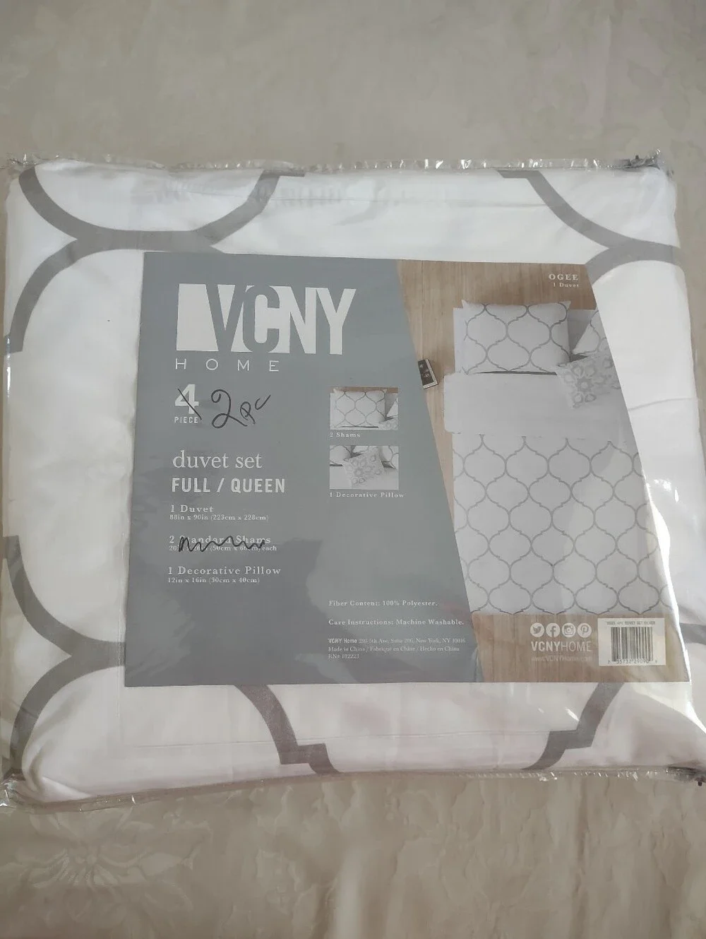 Vcny queen duvet